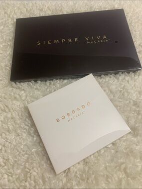Siempre Viva Macaria & Bordado Macaria Palettes - Black & White Packaging